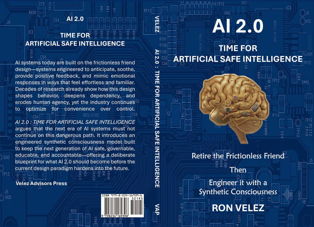 Book Cover Image of AI 2.0 : Time for Artificial Safe Intelligence (click/tap for free preview) Book Cover Image of AI 2.0 : Time for Artificial Safe Intelligence (click/tap for free preview)